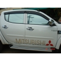 กันสาดฝน รุ่น 4 ประตู รถกระบะ มิตซูบิชิ ไททัน Mitsubishi Triton